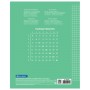 Тетрадь 24 л. BRAUBERG ЭКО 5-КА клетка обложка плотная мелованная бумага ЗЕЛЕНАЯ 403003