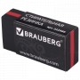 Ластик BRAUBERG BlackJack 40х20х11 мм черный прямоугольный картонный держатель 222466