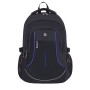 Рюкзак BRAUBERG HIGH SCHOOL универсальный 3 отделения Выбор черный/синий 46х31х18 см 271652
