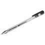 Ручка гелевая STAFF Basic ЧЕРНАЯ корпус прозрачный хромированные детали узел 0 5 мм линия письма 0 35 мм 142789