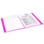Папка 40 вкладышей BRAUBERG Neon 25 мм неоновая розовая 700 мкм 227454