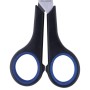 Ножницы BRAUBERG Soft Grip 165 мм черно-синие резиновые вставки 3-х сторонняя заточка 230761