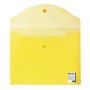 Папка-конверт с кнопкой BRAUBERG А4 до 100 листов прозрачная желтая 0 15 мм 228670