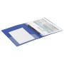 Папка с металлическим скоросшивателем и внутренним карманом BRAUBERG Contract синяя до 100 л. 0 7 мм бизнес-класс 221782