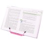 Подставка для книг и учебников BRAUBERG LINE металлическая розовая европодвес 238215