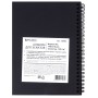 Скетчбук черная бумага 120 г/м2 148х210 мм 32 л. гребень BRAUBERG ART CLASSIC 128952