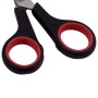 Ножницы ОФИСМАГ Soft Grip 140 мм резиновые вставки черно-красные 3-х сторонняя заточка 236454