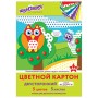 Картон цветной А4 2-сторонний МЕЛОВАННЫЙ EXTRA 5 цветов папка оборот РИСУНОК ЮНЛАНДИЯ 200х290 мм 111323