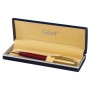 Ручка подарочная шариковая GALANT Bremen корпус бордовый с золотистым золотистые детали пишущий узел 0 7 мм синяя 141010