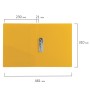 Папка с боковым металлическим прижимом и внутренним карманом BRAUBERG Contract желтая до 100 л. 0 7 мм бизнес-класс 221790