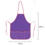 Фартук с нарукавниками для уроков труда ПИФАГОР 3 кармана увеличенный размер 45х60 см фиолетовый 271093