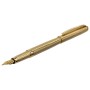 Ручка подарочная перьевая GALANT VERSUS корпус золотистый детали золотистые узел 0 8 мм синяя 143528