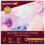Альбом для акварели бумага 230 г/м2 250х250 мм среднее зерно 20 листов склейка BRAUBERG ART PREMIERE 113216
