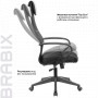 Кресло офисное BRABIX PREMIUM Stalker EX-608 PL ткань-сетка/кожзам черное 532090