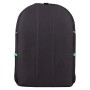 Рюкзак STAFF TRIP универсальный 2 кармана черный с салатовыми деталями 40x27x15 5 см 270788