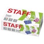 Зажимы для бумаг STAFF Profit КОМПЛЕКТ 12 шт. 32 мм на 140 листов цветные картонная коробка 225158