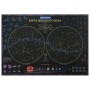 Карта Звездное небо и планеты 101х69 см с ламинацией интерактивная европодвес BRAUBERG 112370