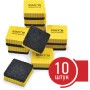 Стиратели магнитные для магнитно-маркерной доски 50х50 мм КОМПЛЕКТ 10 ШТ. STAFF Basic желтые 237505