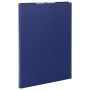 Папка-планшет STAFF EVERYDAY А4 230х314 мм с прижимом и крышкой картон/бумвинил РОССИЯ синяя 229054