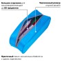 Пенал-косметичка BRAUBERG мягкий KING SIZE BLUE 20х8х9 см 229018