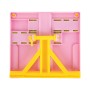 Подставка для книг ЮНЛАНДИЯ с боковыми зажимами регулируемый наклон пластик розовая 237907