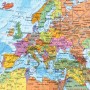 Карта мира политическая 117х80 см 1:28М с ламинацией интерактивная европодвес BRAUBERG 112384