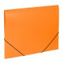 Папка на резинках BRAUBERG Office оранжевая до 300 листов 500 мкм 228084