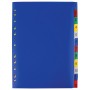 Разделитель пластиковый ОФИСМАГ А4 12 листов цифровой 1-12 оглавление цветной РОССИЯ 225617