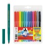 Фломастеры 12 ЦВЕТОВ CENTROPEN Colour World круглые смываемые 7550/12TP 7 7550 1284