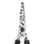 Ножницы BRAUBERG Kid Series 130 мм чёрно-белые с цветной печатью Далматин закругленные 232276