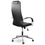 Кресло офисное BRABIX Pilot EX-610 CH premium хром кожзам черное 532418