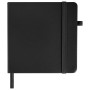 Скетчбук черная бумага 140 г/м2 120х120 мм 80 л. КОЖЗАМ резинка карман BRAUBERG ART черный 113202