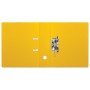 Папка-регистратор BRAUBERG с двухсторонним покрытием из ПВХ 70 мм желтая 222650
