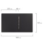Папка с металлическим пружинным скоросшивателем BRAUBERG картон/ПВХ 35 мм черная до 290 листов 228337