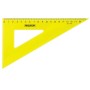 Набор чертежный большой ПИФАГОР линейка 30 см 2 треугольника транспортир прозрачный неоновый пакет 210629