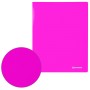 Папка 40 вкладышей BRAUBERG Neon 25 мм неоновая розовая 700 мкм 227454