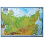 Карта России физическая 101х70 см 1:8 5М с ламинацией интерактивная европодвес BRAUBERG 112392