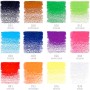 Карандаши художественные цветные BRAUBERG ART PREMIERE 12 цветов МЯГКИЙ грифель 4 мм металл 181540