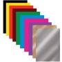 Цветная бумага А4 мелованная глянцевая ВОЛШЕБНАЯ 10 листов 10 цветов на скобе BRAUBERG 200х275 мм Зайчата 129926