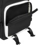 Рюкзак BRAUBERG FUSION универсальный USB-порт черный с белыми вставками 45х31х15 см 271657