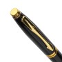 Ручка подарочная шариковая BRAUBERG De Luxe Black корпус черный узел 1 мм линия письма 0 7 мм синяя 141411