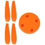 Табурет детский МАМОНТ оранжевый от 2 до 7 лет безвредный пластик 01.022.01.06.1