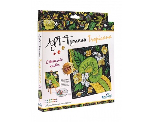 Origami. Арт-терапия. Алмазные узоры. "Свежий киви" 20х20 см арт. 04734