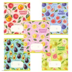 Тетрадь линия 18 л ФРУКТЫ BRAUBERG Тетрадь линия 18 л ФРУКТЫ BRAUBERG