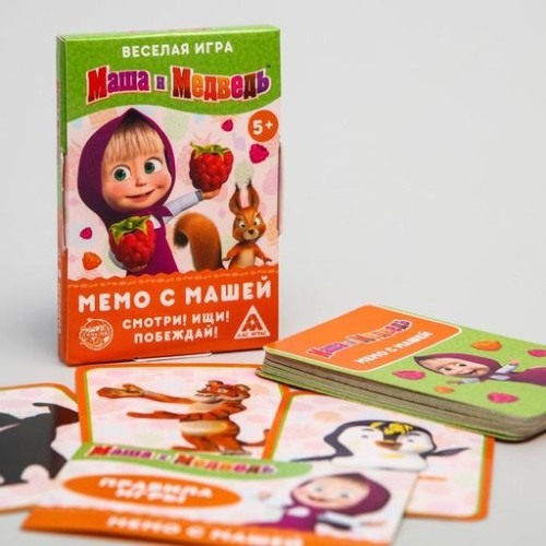 Игра развивающая Мемори с Машей Маша и Медведь
