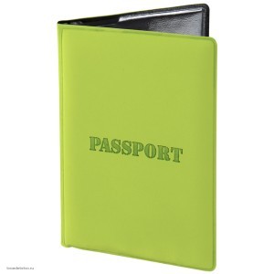 Обложка для паспорта PASSPORT салатовая STAFF