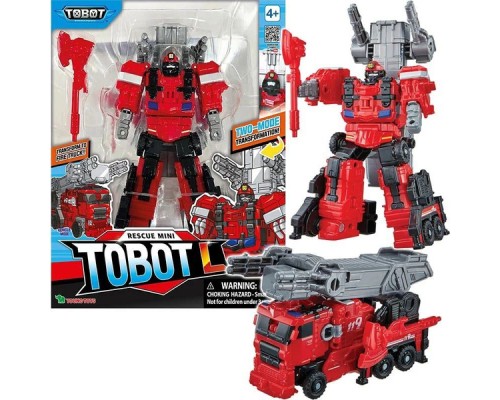 TOBOT Робот-трансформер ТОБОТ МИНИ L NEW (XL) (пожарный наряд)
