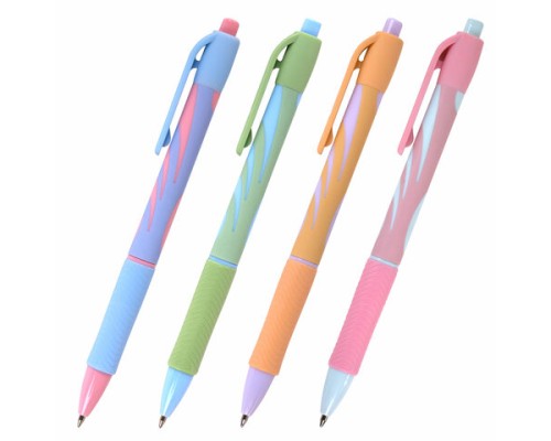 Ручка шариковая автоматическая BRAUBERG ULTRA-RT PASTEL, СИНЯЯ, 0,7 мм, линия 0,35 мм, 143933