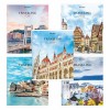 404439-1 Тетрадь А5, 96 л. BRAUBERG, скоба, линия, "Traveling" - Будапешт