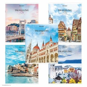 Тетрадь А5 96 л BRAUBERG линия Traveling Будапешт